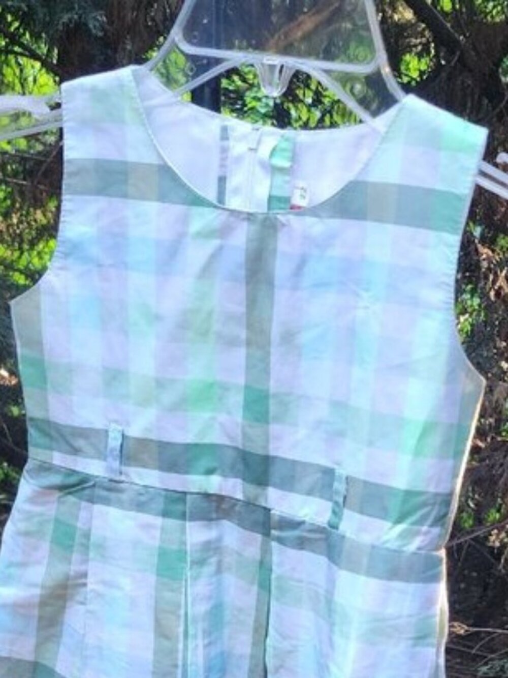 Little Girl's Jilax sz 3 ish Green sleeveless peplum spring dress